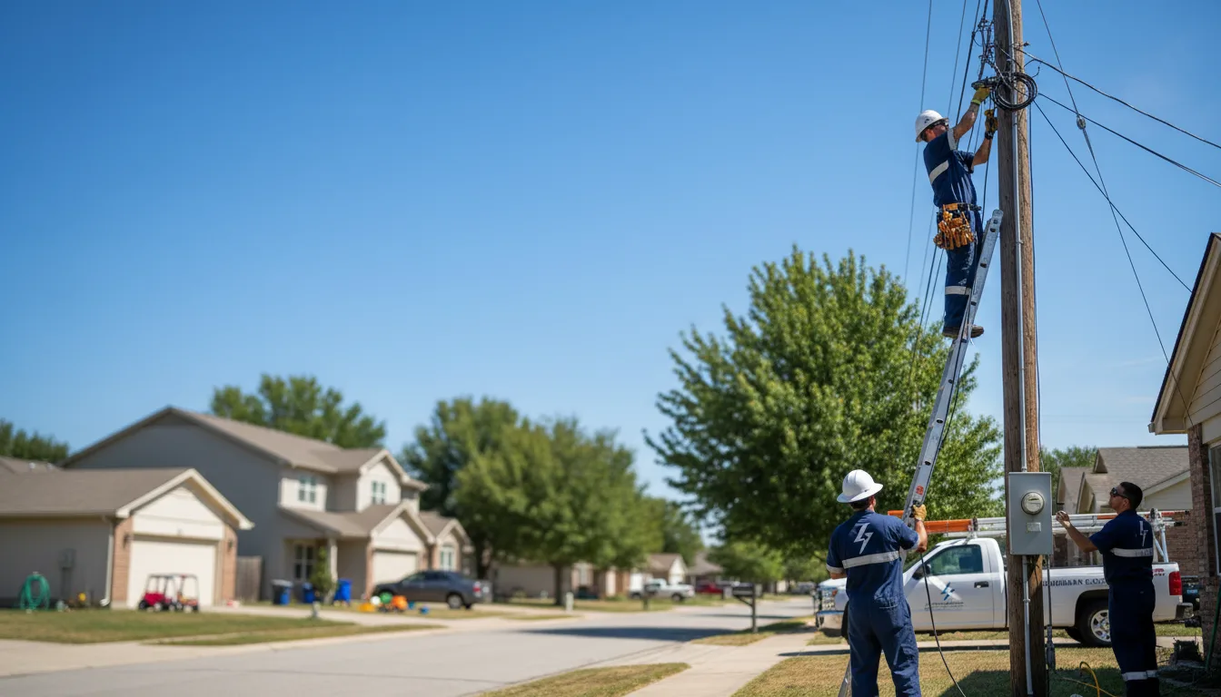 Residential electrician providing installation services in Flat Rock, IL